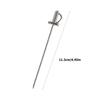 Pack Of 5 Portable Metal Cocktail Skewers Stainless Steel Fruit Picks Rustproof Blade Designs For Appetizers