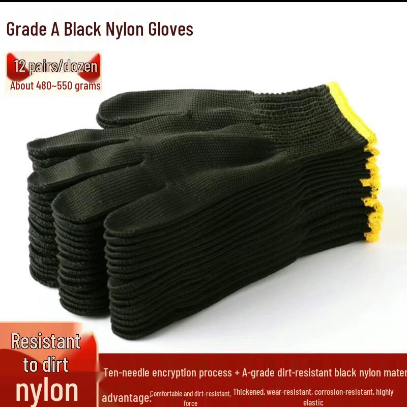 Yulong Winter Nylon Work Safety Gloves