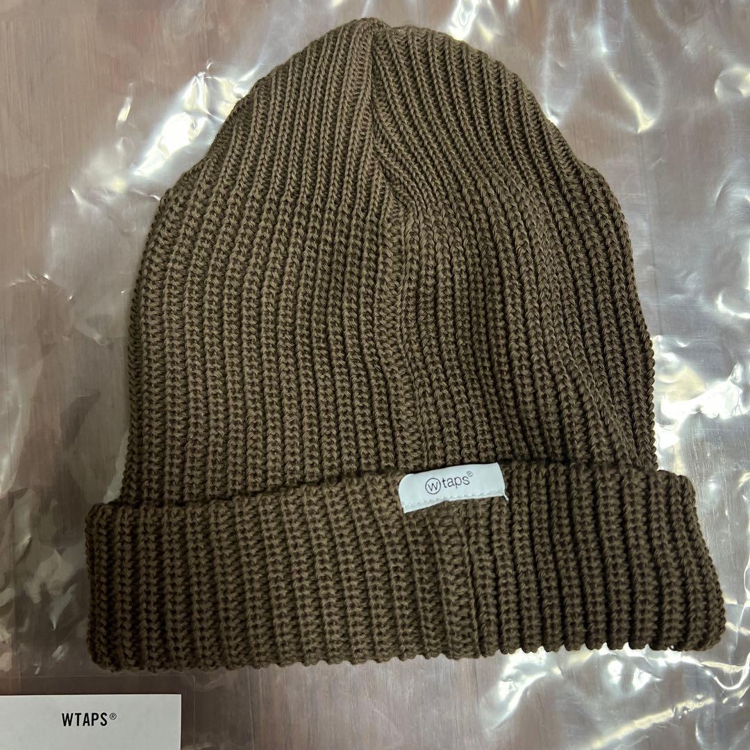 Used WTAPS BEANIE 03 Brown knit hat
