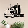 1pc Truck Metal Wall Art Rust Resistant Sculpture Mural for Garage Garden Fence Father's Day Gift
