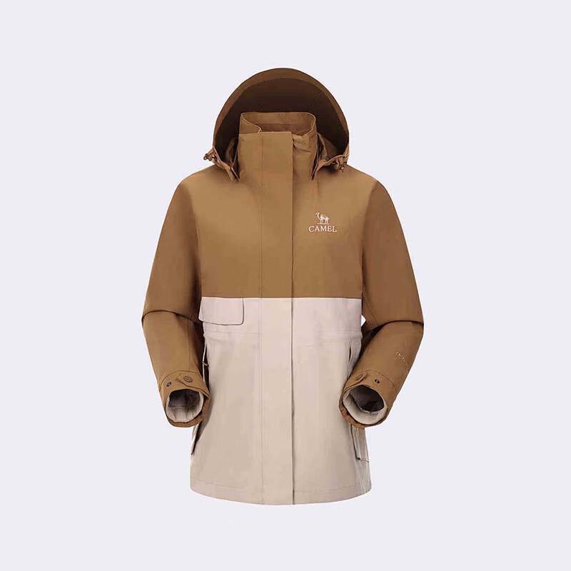 CAMEL Women's Windproof Waterproof 3-in-1 Jacket