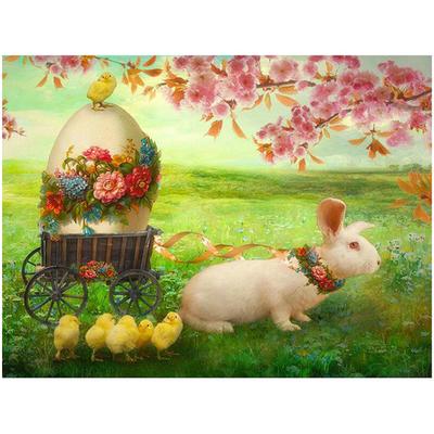 Diamond Painting 5d Cross Stitch Rabbit Egg Full Round Handmade Diamond Embroidery Pictures
