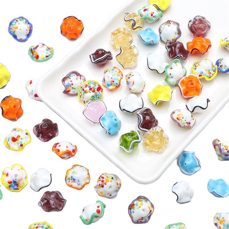 17x12mm Kristallglaspärlor Japansk Flickas Kjolens Fåll Lösa Avståndspärlor för Smyckestillverkning DIY Armband Halsband