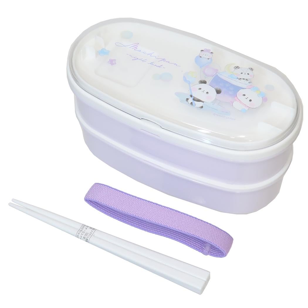 

Kamio Japan Lunch Microwaveable Lunch 224191 Box, Oval, 2-Tier Box, Mochipan,