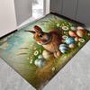 1Pcs Anti Fatigue Kitchen Rugs, Easter Bunny Eggs Print Waterproof Non-Slip Thick Cushioned Kitchen Mat Heavy Duty Comfort Standing Mat for Kitchen