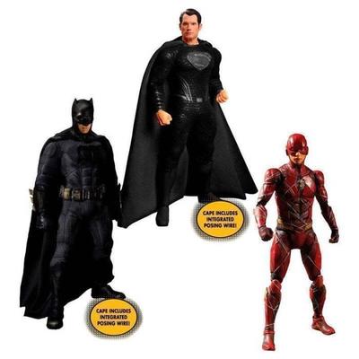 Figurines - DC Comics Justice League - 15-17cm - Articulated - 3 Interchangeable Characters