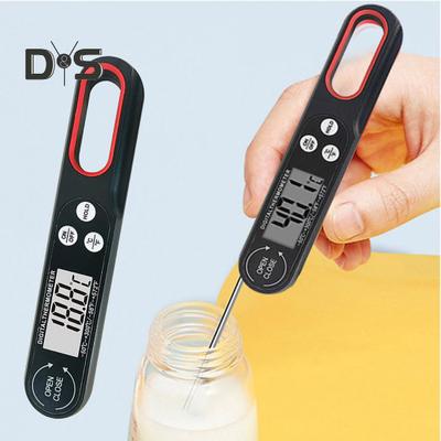 Lebensmittelthermometer, faltbar, lange Sonde, schnelle, genaue Digitalanzeige, Fleischthermometer für das Grillen in der Küche