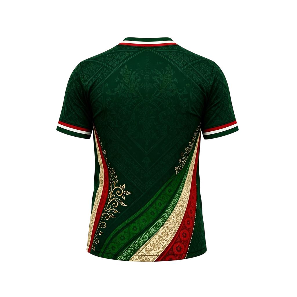Men's Casual Printed Crew Neck Lightweight Breathable Short Sleeve T-Shirt Mexico Letter Design World Cup Style