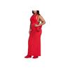 Nike X Jacquemus Solid Color Sports Casual Long Skirt Women skirts University-Red FV5675-642