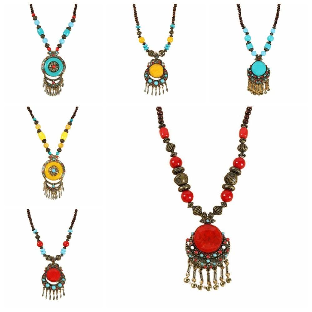

Acrylic Ethnic Head Chain Alloy Ethnic Tassel Necklace New Bohemia Tiara Women I