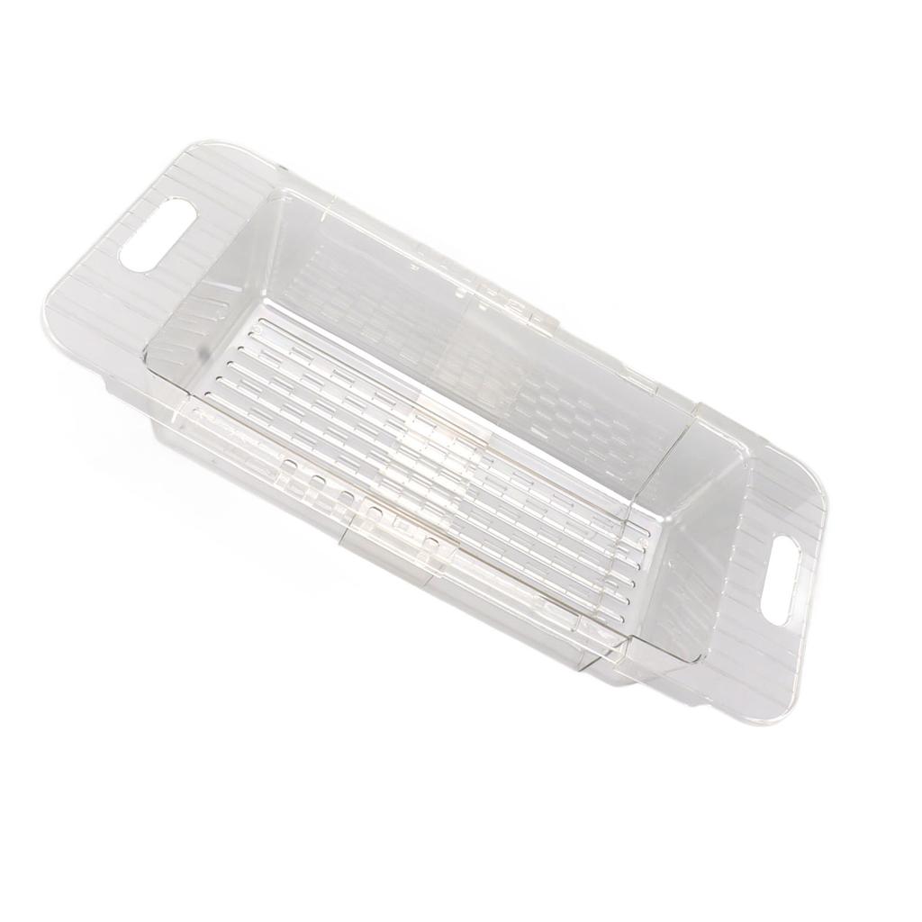 Kitchen Sink Fruit Vegetable Strainer Modern Minimalist PET Kitchen Telescopic Drain Rack Plastic