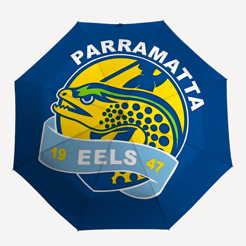 Parramatta Eels, Rugby League Apertura e Chiusura Automatica, Struttura a 8 Costole Ombrello Portatile, Adatto per Uomini e Donne in Tutte le Stagioni P
