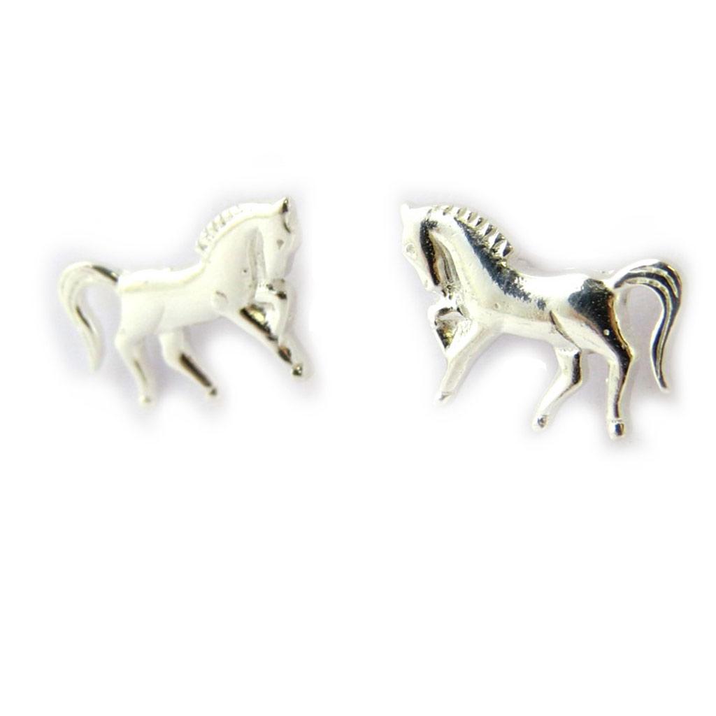 Les Trésors De Lily [M8703] - Silver 'Horses' Earrings