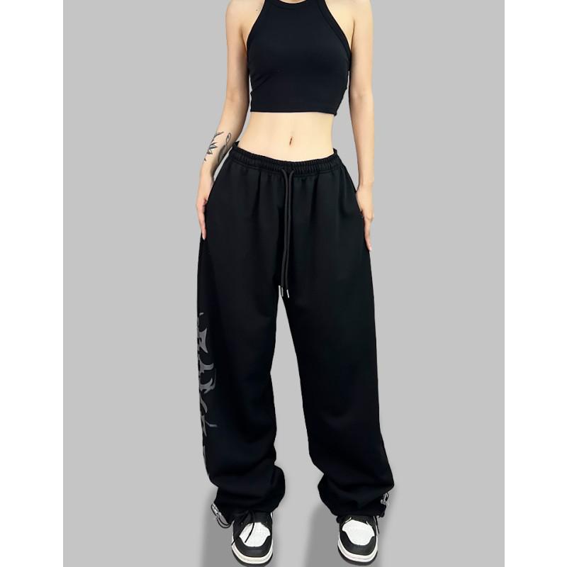Amerikanischer Hip Hop Trendige Damen Jazz-Tanzhose mit weitem Bein