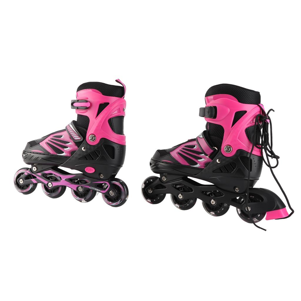 Adjustable Illuminating Inline Skates with Light Up Wheels for Kids and Youth Girls Boys Inline Skates