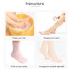 1Pairfoot Care Socks Silicone Moisturizing Gel Heel Socks Foot Care Protector