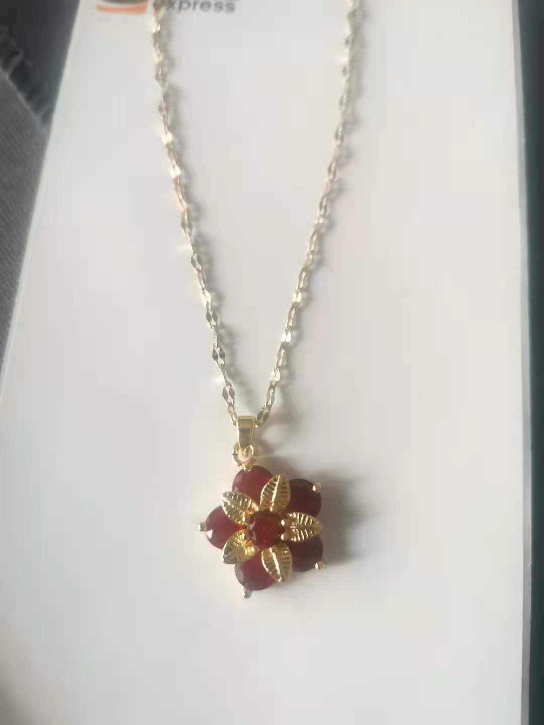 

Ожерелье Баухиния для женщин не выцветает, антиаллергенный подарок на День святого Валентина для подруг