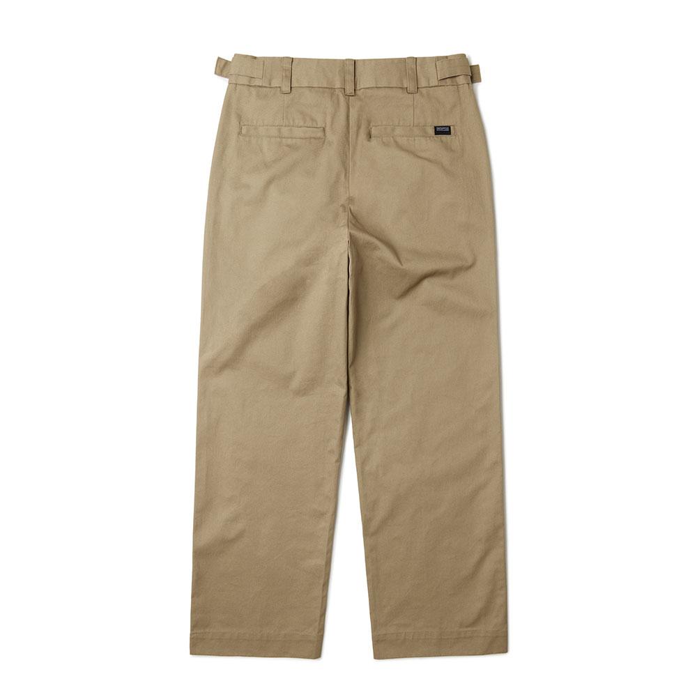 BROMPTON LONDON Cotton One Tuck Trousers - Beige (P233Mpt224)