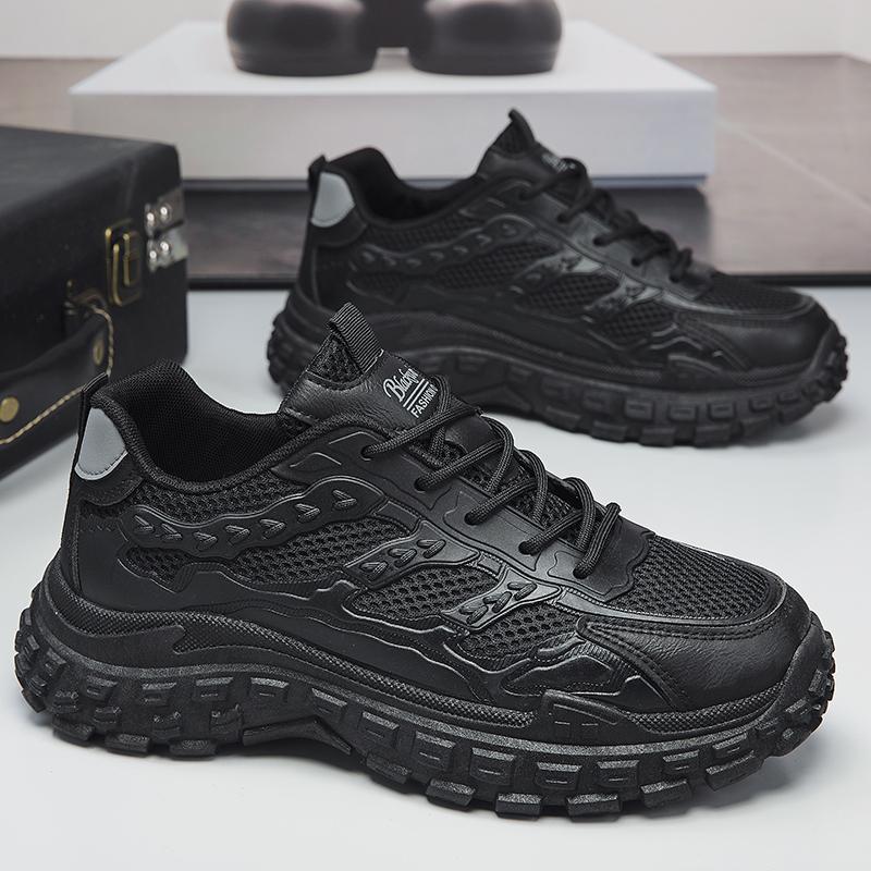 

Fashion PARZIVAL Men s Sneakers 2024 New Lightweight Men Vulcanized Shoes Anti-skid Breathable Male Casual Shoes Fashion Sports Shoes 44 чёрный