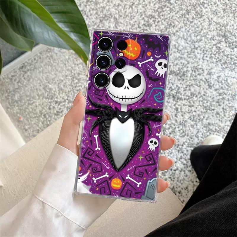 

Jack Skellington Sally Transparent Case For Samsung Galaxy S26 S25 Ultra S24 S22 S26 Plus S20 S23 S21 S25 FE 5G Soft Clear Cover Galaxy S22 5G