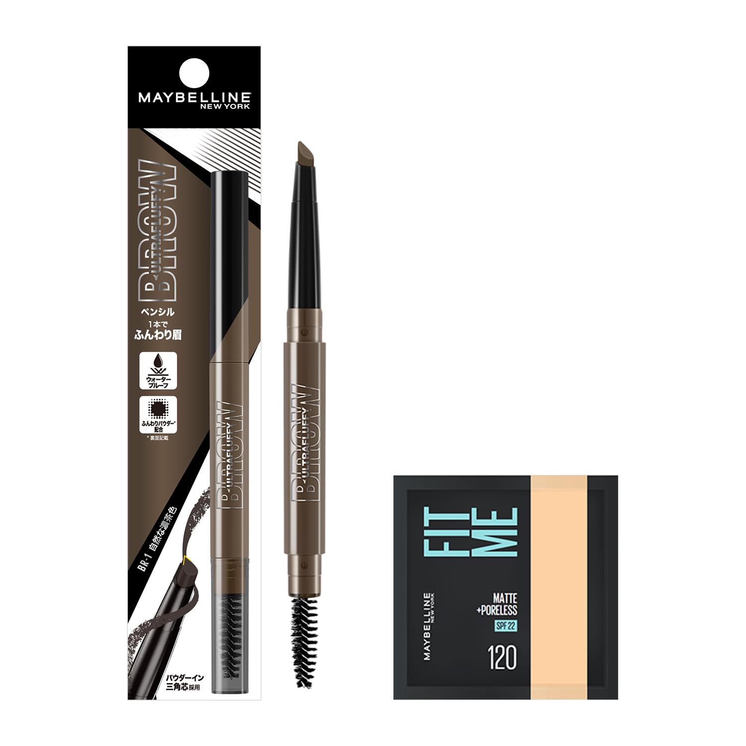 MAYBELLINE Men s Eyebrow Fashion Brow Powder-in-Pencil N BR-1 Natural Dark Brown - Men s Eyebrow Care