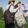 Schulrucksack Orange Flamme Spaß Wild Seil Buchstabe Rucksack Paar Berg Outdoor Wind, Wandern Leichter Bergsteigerrucksack