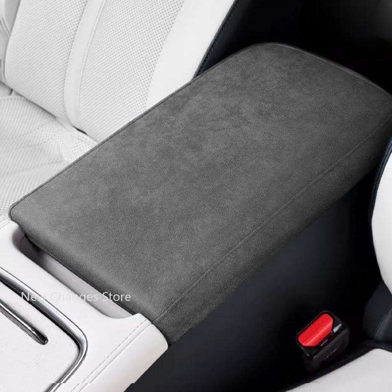 For Zeekr 7X 007 007GT 2024-2025 Central Armrest Box Set Interior Modification Suede Protective Cover Car Supplies