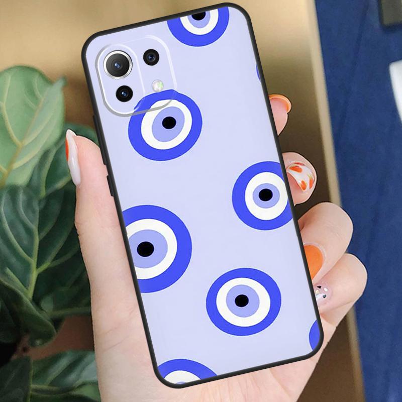 Lucky Eye Blue Evil Eye Print Case For Xiaomi 15 14 Ultra 13T 14T 15T Pro 17 Pro Max POCO F8 F7 F5 F6 X5 X6 X7 Pro Coque