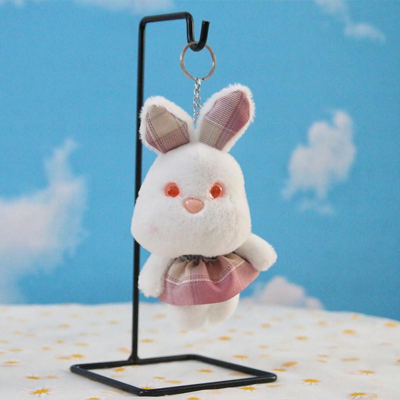 Plush Bunny Keychain With Short Plush Material For Kids And Collectors