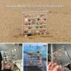 1PC New Creative Acrylic Transparent Shell Storage Box Seaside Stone Small Shell Collection Magnetic Storage Display Box