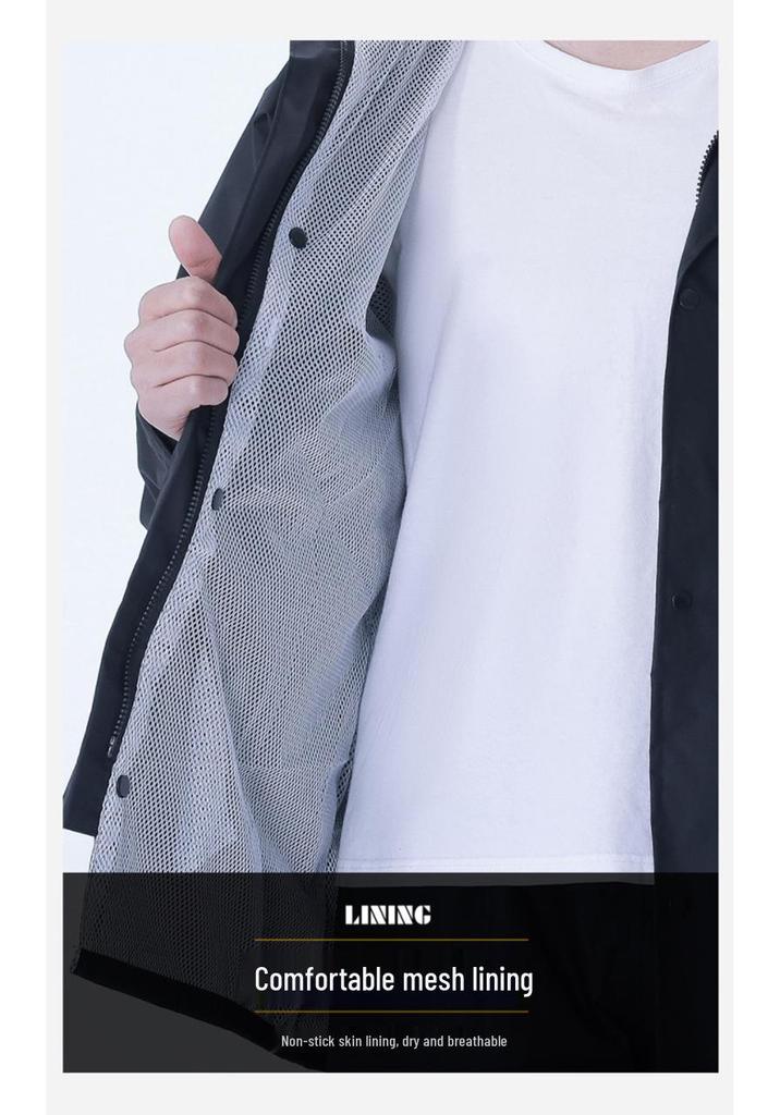 Reflective Raincoat & Pants Set: Storm-Proof Motorcycle Gear