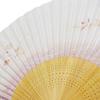 folding flowing water and cherry blossom white carved paper 35 cm [Koshōdō] Kyoto-style fan, design, circle, medium-sized fan, ribs, scented, women's,