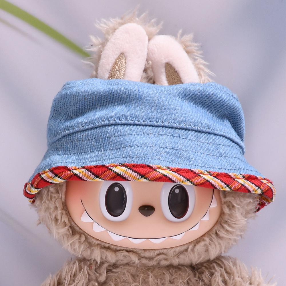 Pandantiv pălărie Labubu de 17 cm: Accesoriu vestimentar/Breloc/Amulet pentru geantă de umăr/Cană cu apă