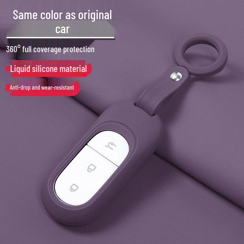 High-Grade Silicone Unisex Car Key Case for Leapmotor B10 - Full Coverage Protection