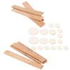 Clarinet Accessories Kit Bb Key 17Pcs Sound Hole Pads 10Pcs Natural Cork Sheets