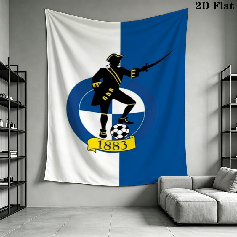 Arazzo da Parete Bristol Rovers fc Appeso Estetico alla Parete Coperta in Tessuto Stampato Arazzi Decorativi per Camera da Letto Soggiorno Arredamento per la Casa
