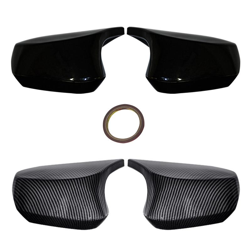 Rearview Side Mirror Trim Cover Cap Fit For Chevrolet Corvette C8 -2024 External Car Accessories Glossy Black Carbon pattern
