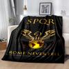 1pc Blanket SPQR Roman Eagle1 Print Design, Lightweight Blanket for Sofa, Bed- Soft &Warm, Gift for All Seasons like Christmas, Halloween