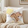 Cute Cat Athlete Childlike Heart Cushion Cover Pillowcase Antidustmite living Room Sofa Decor Cushion Room