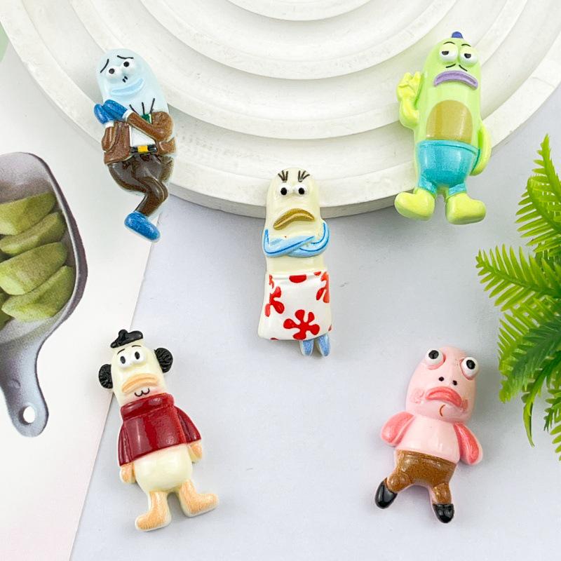 SpongeBob & Clownfish Resin Accessories: DIY Clips, Keychains, Phone Cases, Crocs & Bags