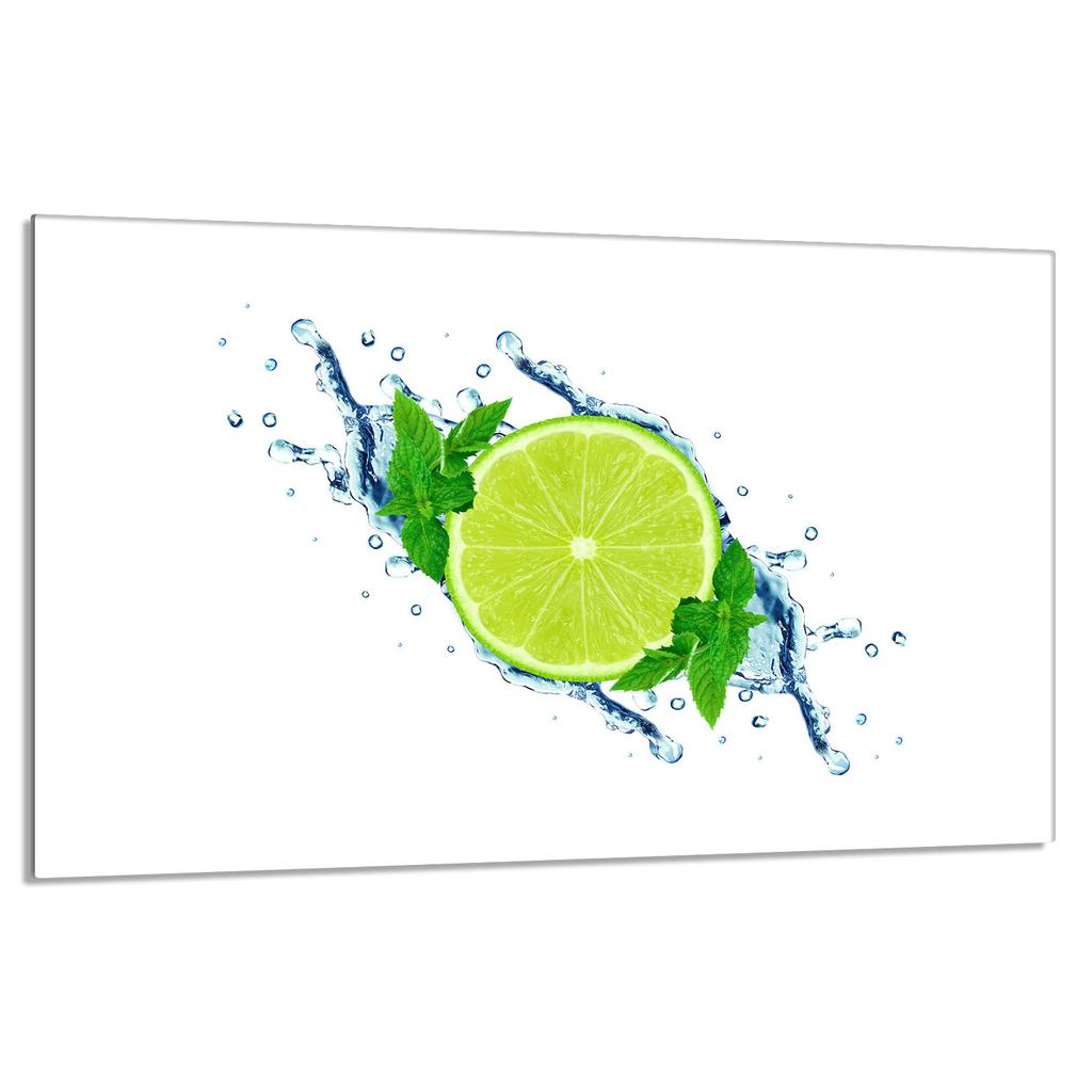 Szklana płyta ochronna na kuchenkę 80x52 Limonka