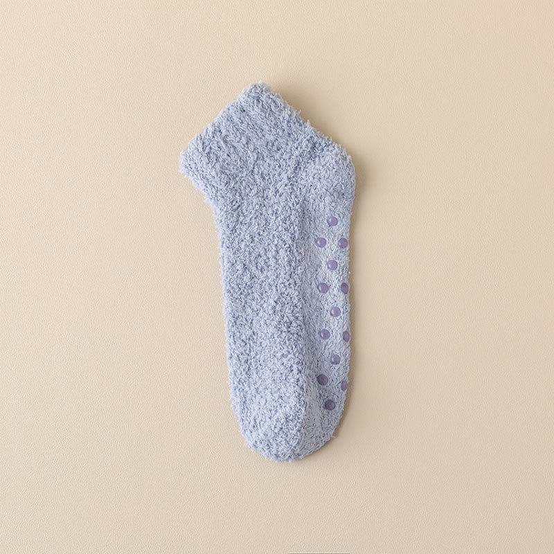 

Женские зимние утолщенные теплые коралловые флисовые нескользящие носки для пола One Size