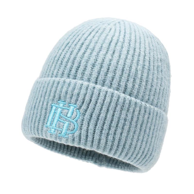 Autumn Winter Men's Hat Knitted Velvet Warm Cap Outdoor Young and Middle-Aged Wind-Proof Cap