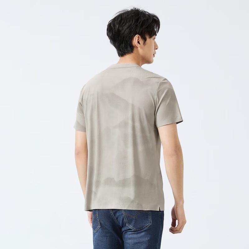 Septwolves Men s Chinese Style Gradient Mountain Print T-Shirt XL 4840₽