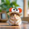 New Pet Straw Hat Dress Up Guinea Pig Hamster Adjustable Funny Decorative Hat Personalized Chinchilla Sunshade Straw Hat