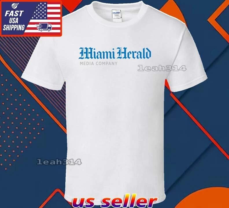 New Shirt Miami Herald Logo T-Shirt Funny American Usa Unisex Size S-5XL 2XL