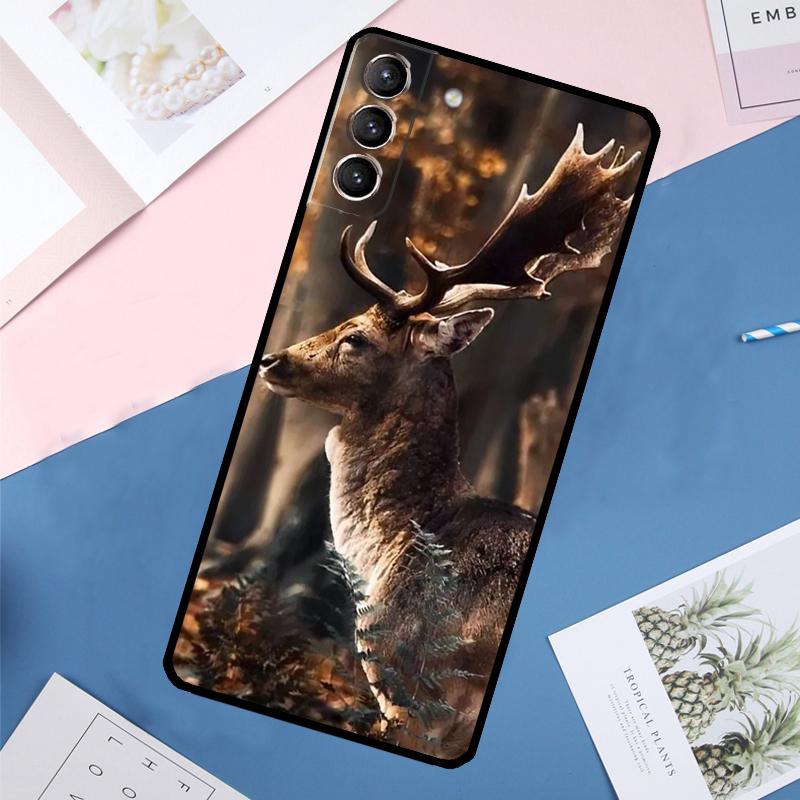 Deer Case For Samsung Galaxy S24 Ultra S20 S21 S22 S23 S25 Ultra S9 S10 Plus S25 FE Back Cover