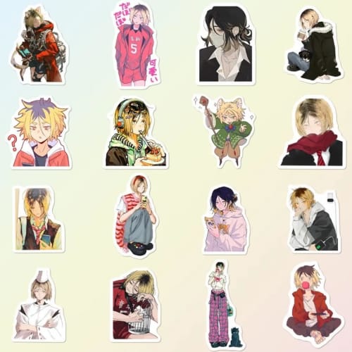 61 Haikyu!! PVC Stickers, Waterproof Graffiti Stickers, Popular, Cute, Stylish Anime and Manga Stickers for Diary Decoration, DIY Stickers for Cars, M