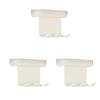 3Pcs Antique Style Electric Toothbrush Storage Hook Wall Mounted Toothpaste Organizer  Bathroom