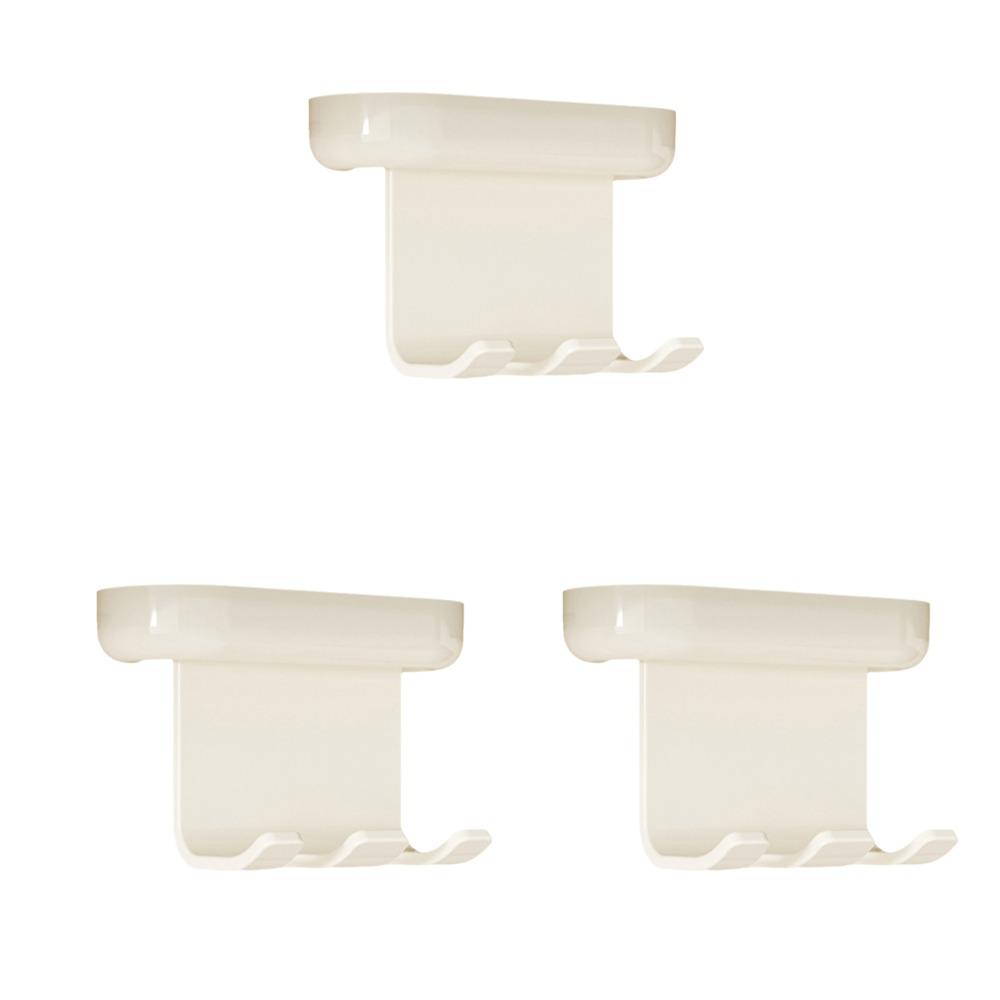 3Pcs Antique Style Electric Toothbrush Storage Hook Wall Mounted Toothpaste Organizer  Bathroom